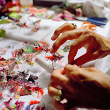 Muriel Crochet à l'atelier